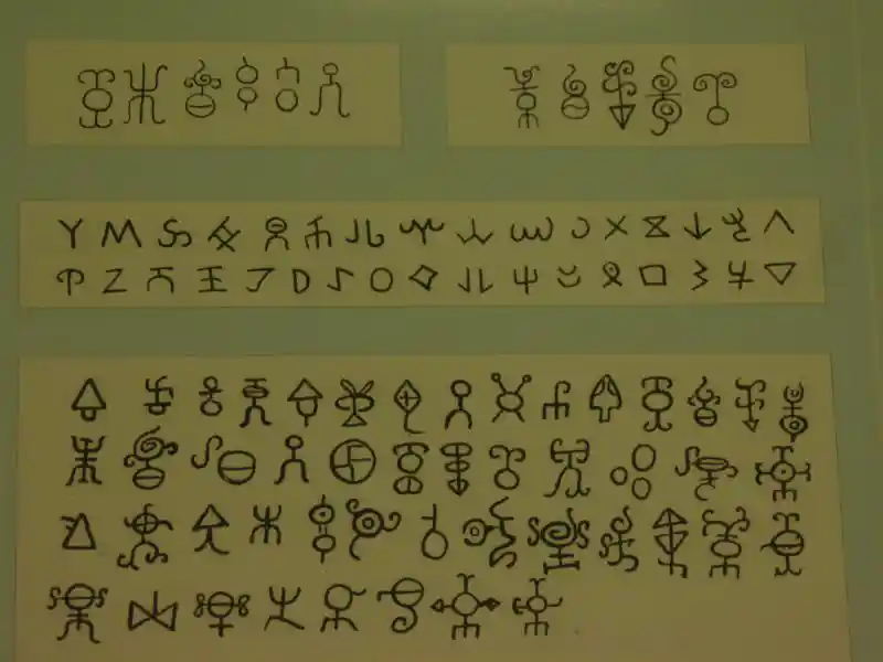 Cross and swastika one of the signs, symbols and writings of the Hun epoch